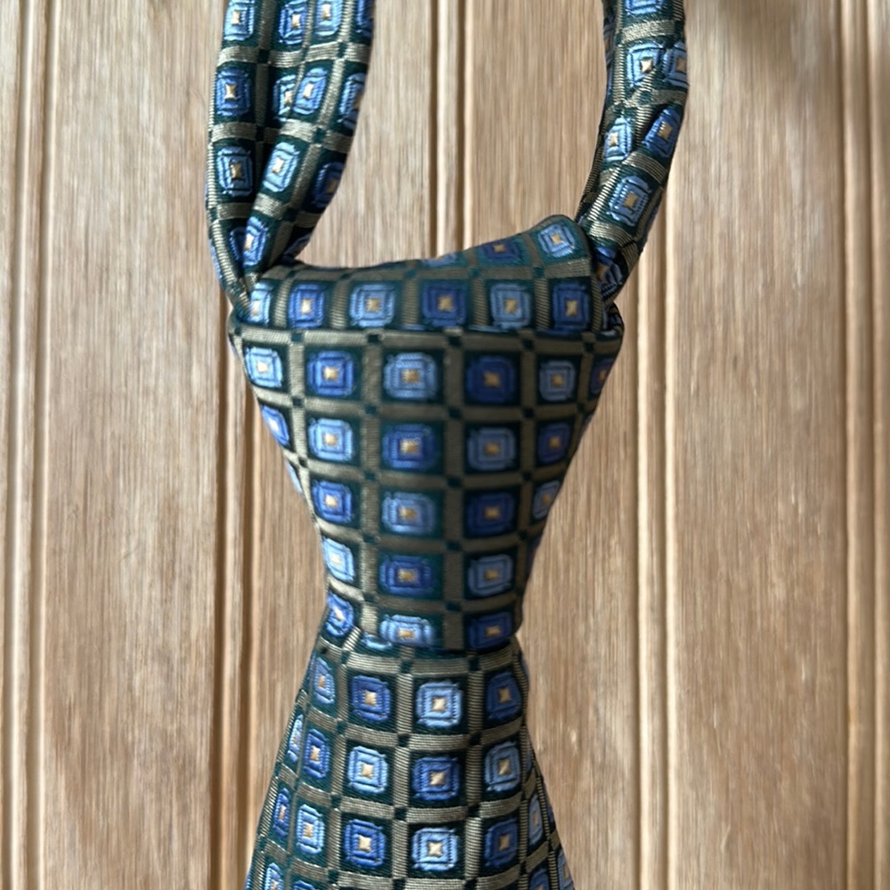 Banana Republic - Olive Green and Blue Tie